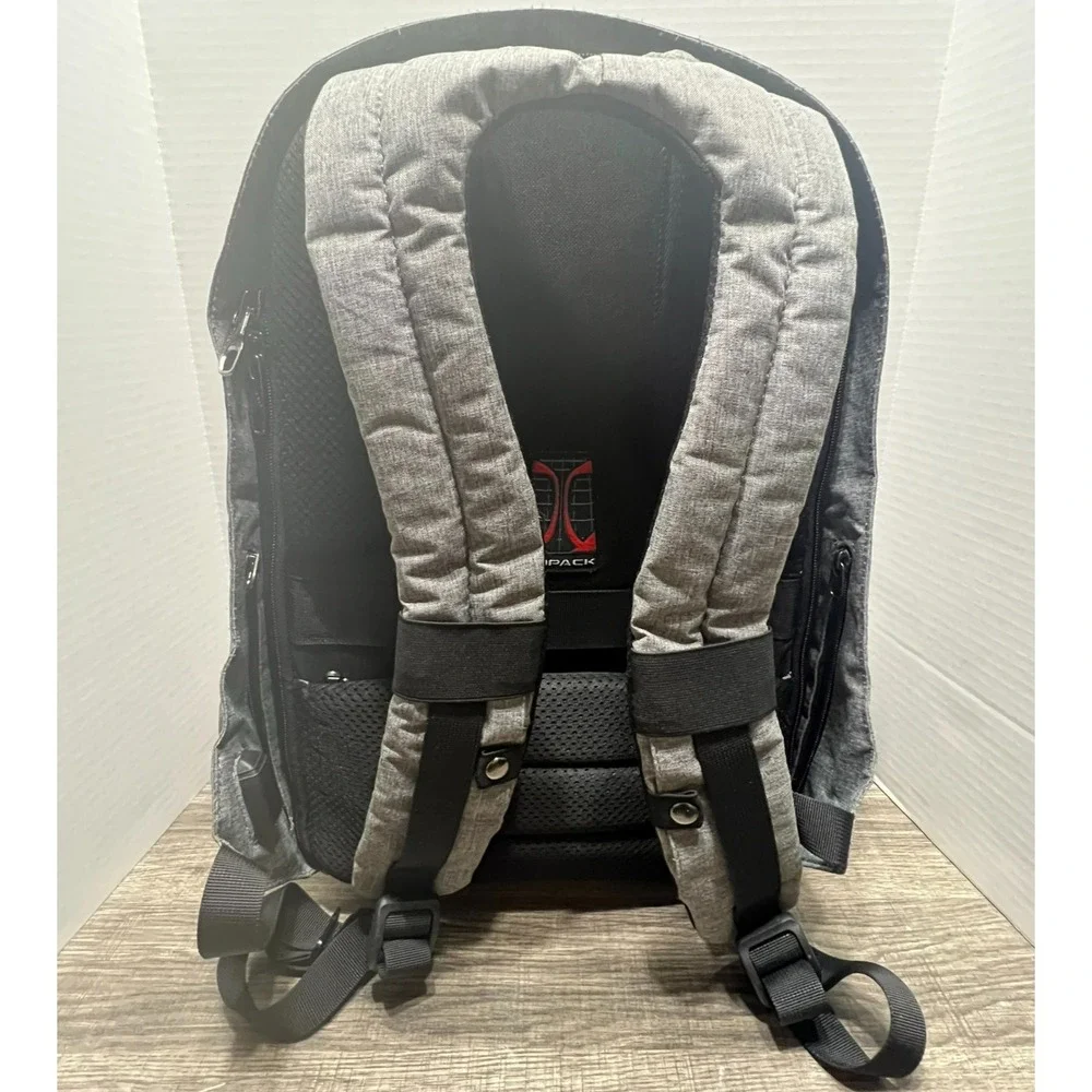 Kopack Laptop Backpack USB Charging Port Anti-Theft‎ Grey Travel Work Bag